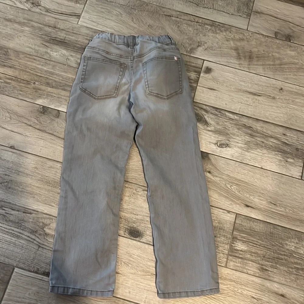 EUC Gymboree light grey soft jeans, sz 8